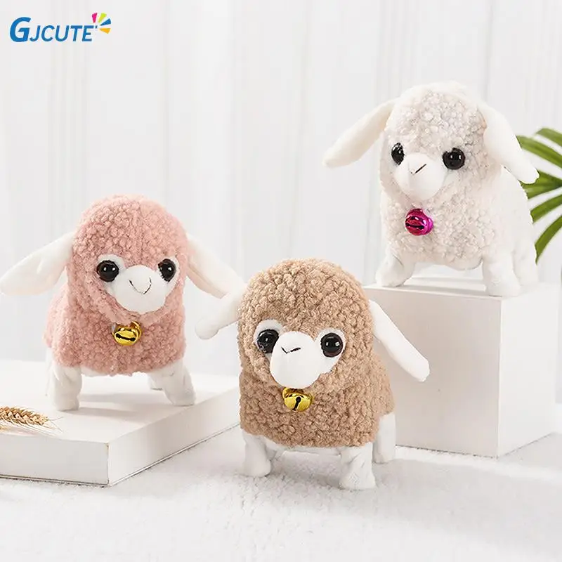 

1pc Cute Electric Plush Sheep Toy Little Lambs Stuffed Doll Walk Bleat Tail Wagging Shaking Toys For Kids Birthday Toys Gifts