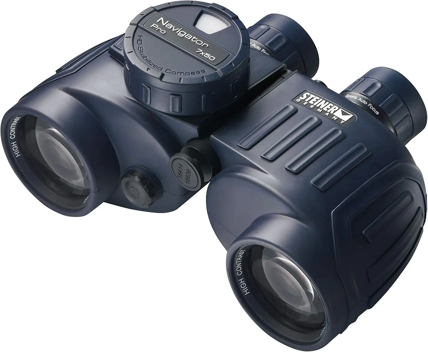 7x50 Navigator Pro Binoculars with 7X Magnification, High Contrast Optics, Floating Prism System, Sports-Auto Focus, Del