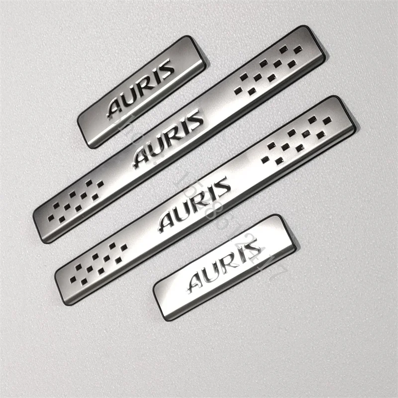 for Toyota Auris E150 E180 2010~ stainless steel Door sill scuff plates thresholds protector car Accessories Welcome Pedal car accessories