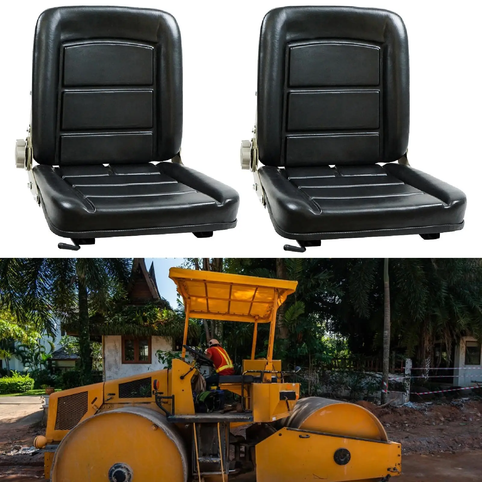 Universal Forklift Seat Accessories Adjustable Ergonomic Easy to Install
