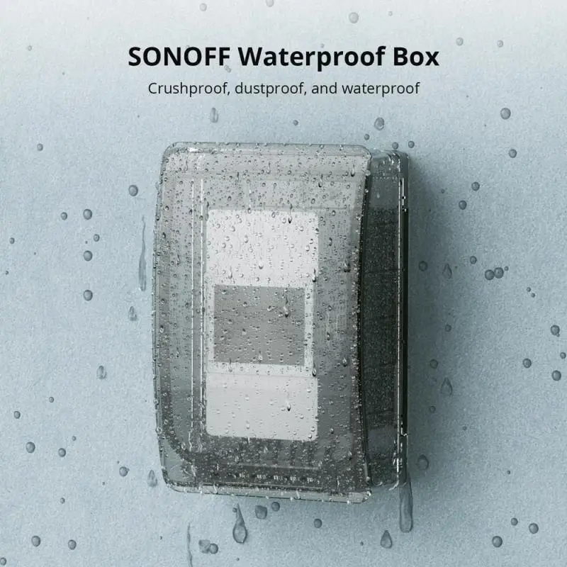 

New SONOFF Waterproof Box R2 Water-resistant Compatible With SONOFF TH Elite/ TH Origin/ POW Elite/ POW Origin/ M5/ TX/ NSPanel