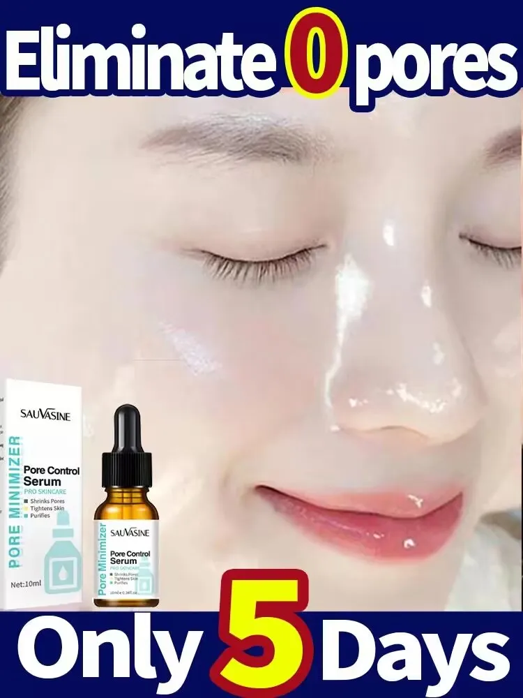 

Pore Shrinking Face Serum Removal Blackheads Acne Oil Control Repair Essence Moisturizing Nourish Smooth Pores Korean Skin Care
