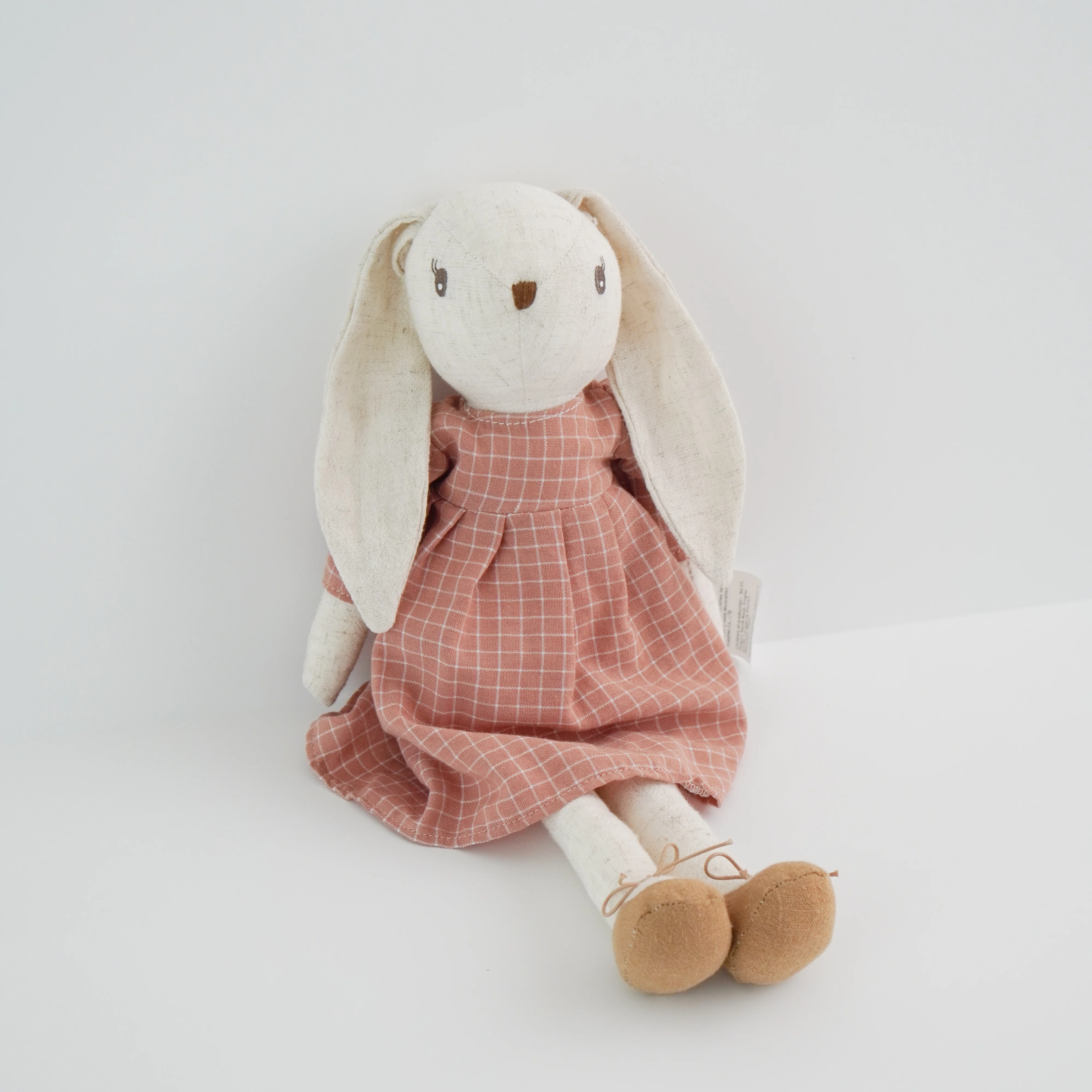 Charming Rabbit Doll with Overalls & Skirt - Children's Room Decor & Gift