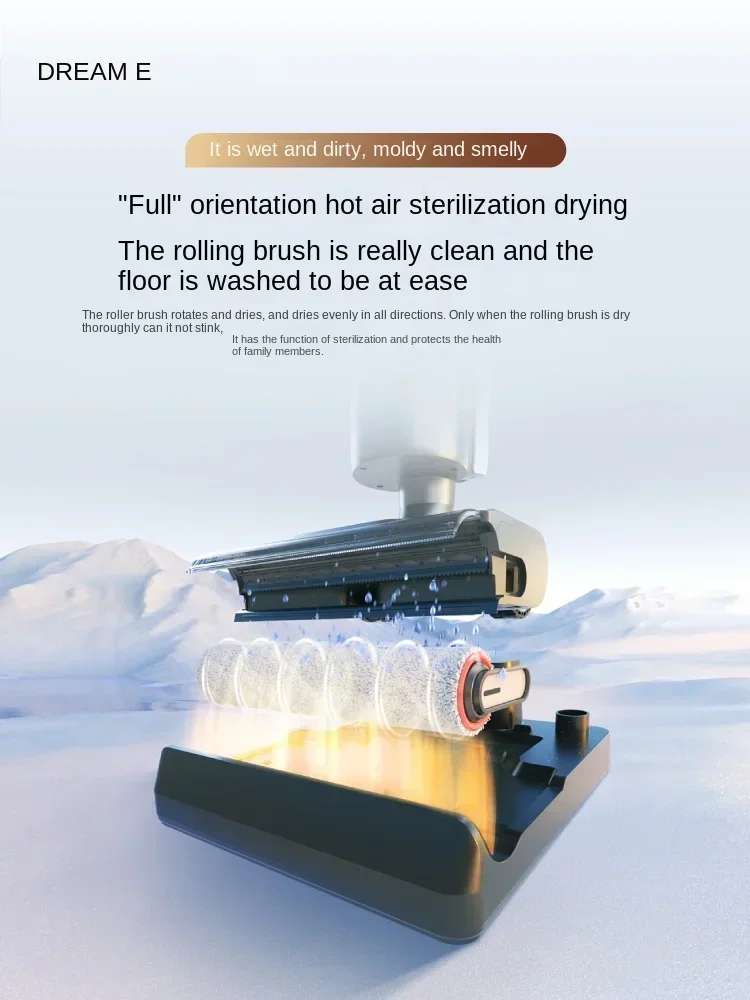 DREAME H30 Floor Scrubber, Hot Washable, Lying Flat Suction, Mopping and Sweeping Integrated Machine, Floor Scrubber 3