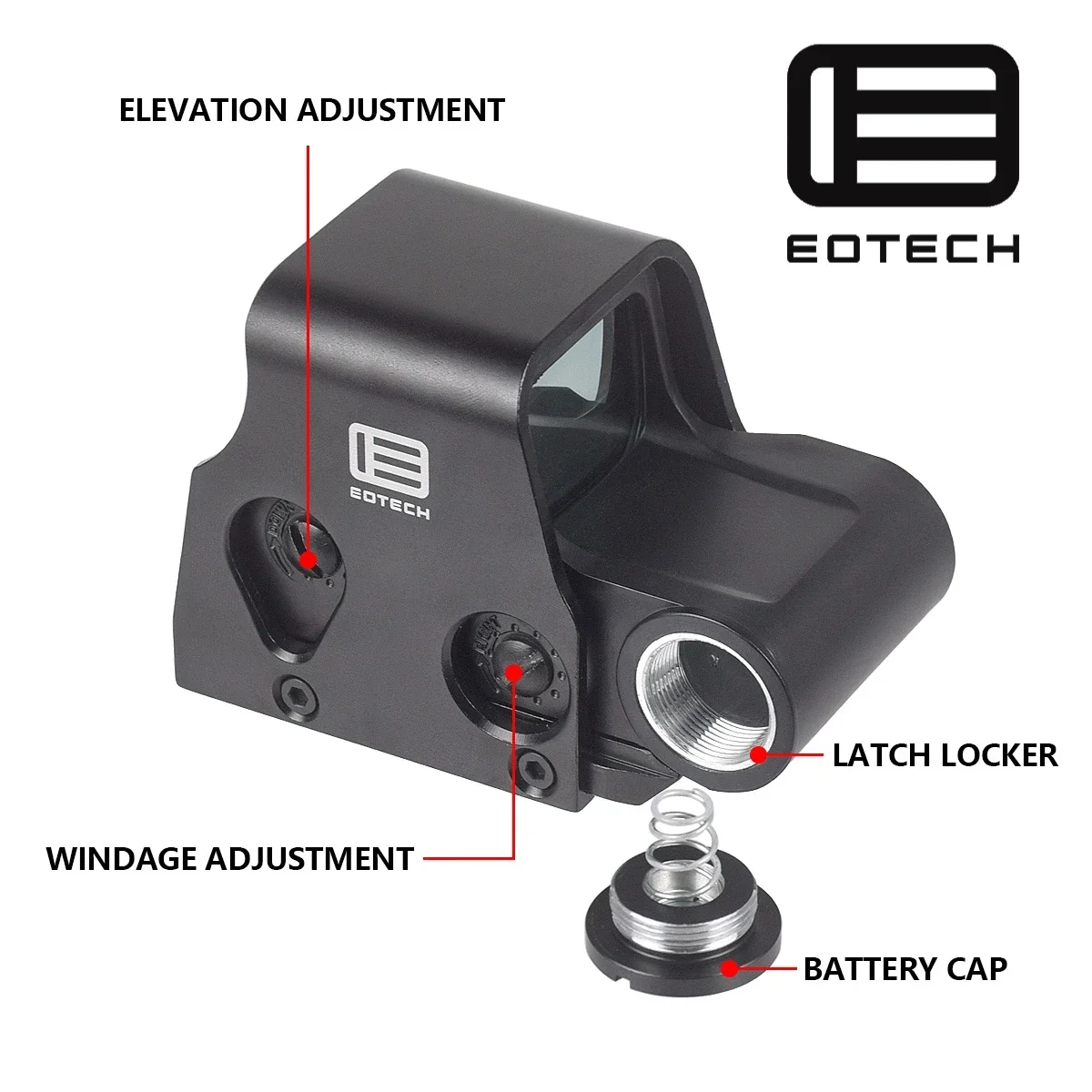 EOTech 551 552 553 558 Red Green Dot Holographic Sight Hunting Red Dot Reflex Sight Airsoft Weapon Riflescope UNITY Fast Mount