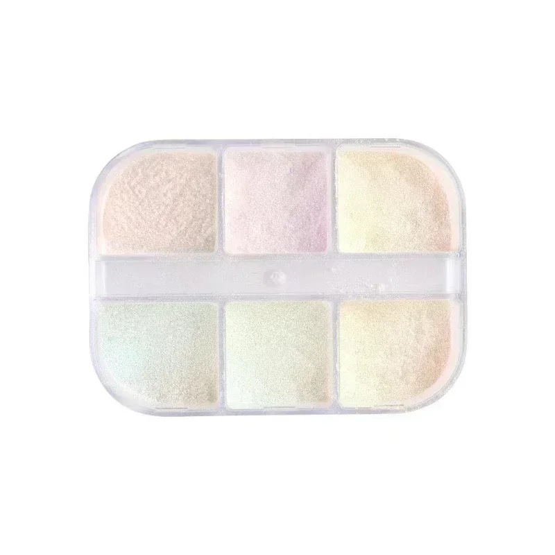 Moonlight Mirror Nails Powder Metallic Chrome Effect Pigments Gel Polish Laser Dust Glitter Aurora Shiny Pearl Nail Manicure