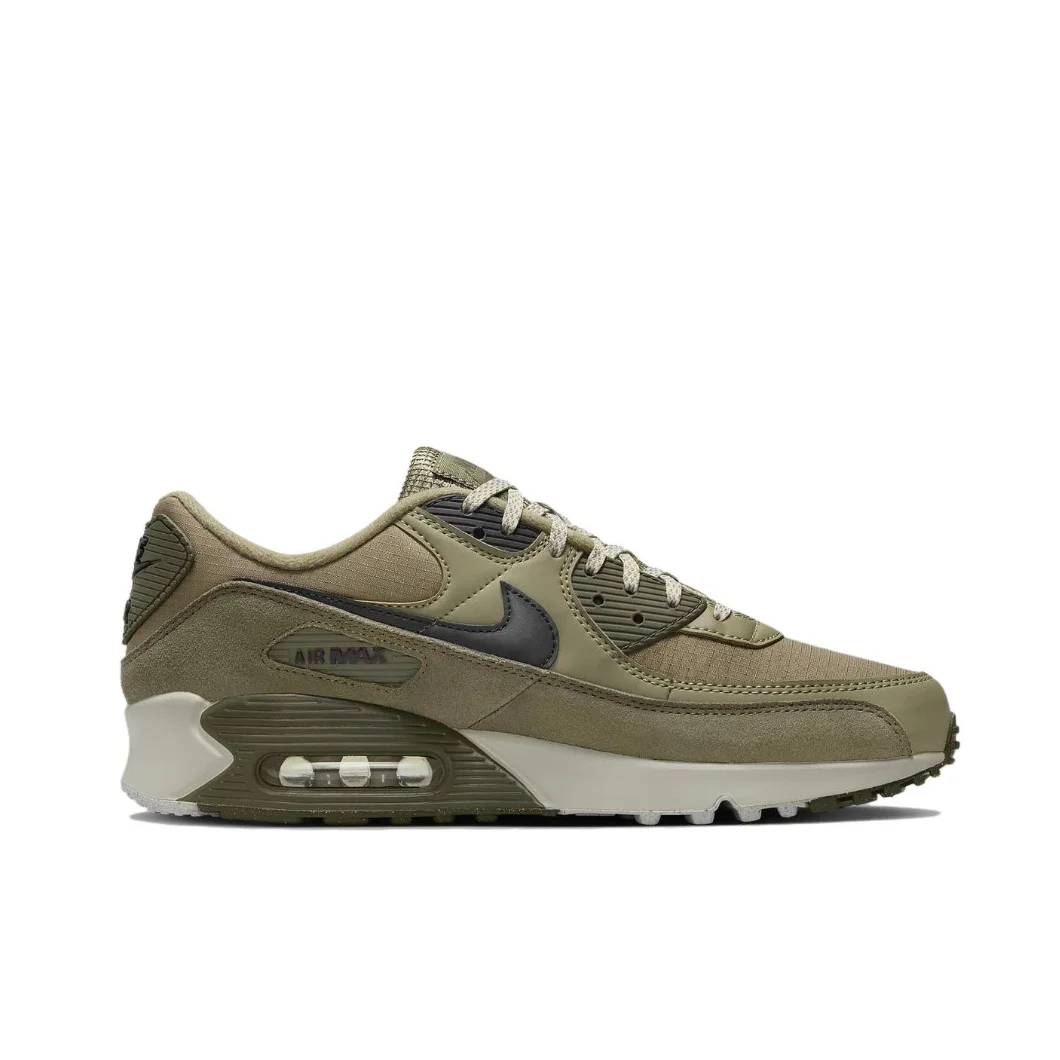 Nike AIR MAX 90 Low Men's Winter Breathable Anti-slip Wear-resistant Casual Sneakers