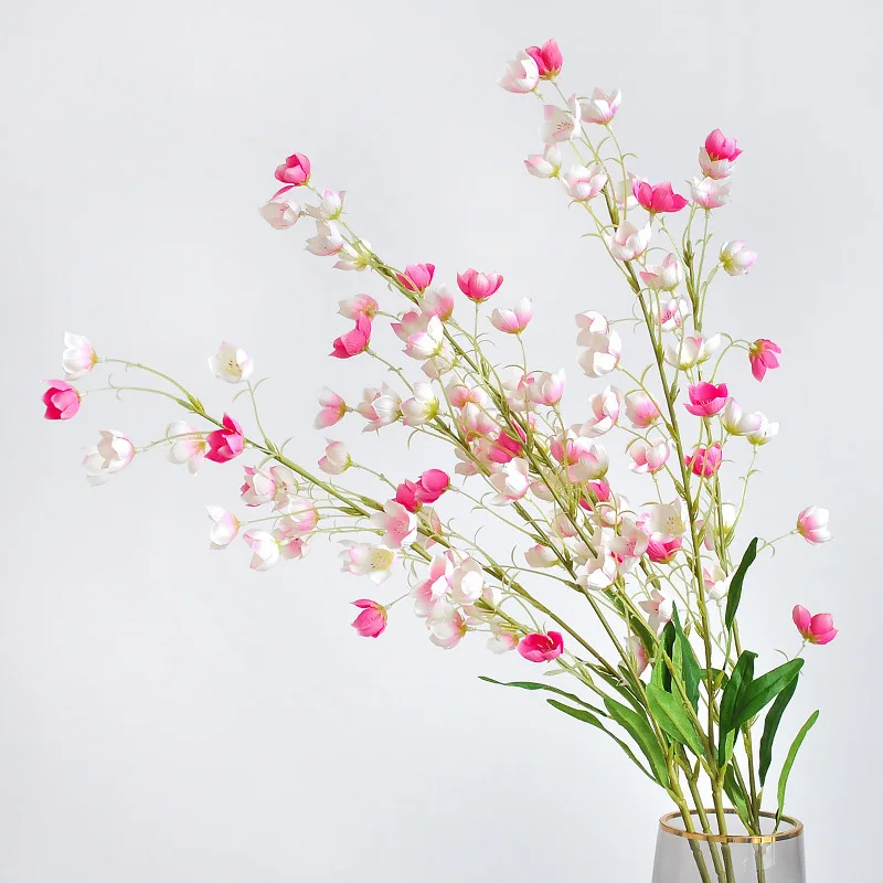 

Artificial Silk Flower Fake Bell Orchid Flowers For Wedding Valentines DIY Flowers Arrangement Home Hotel Decoration Accessories