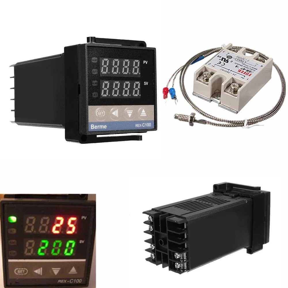  LCD PID REX-C100 µ Ʈѷ Ʈ, K , Max.40A SSR 