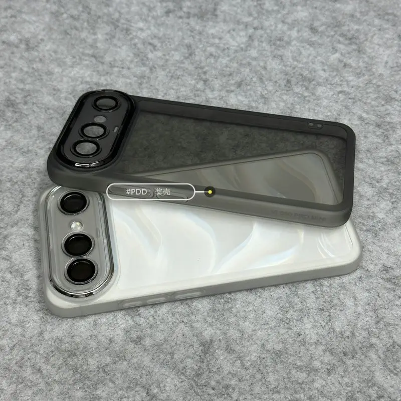 Ultra-Thin Transparent TPU Silicone Case with Lens Film Protection