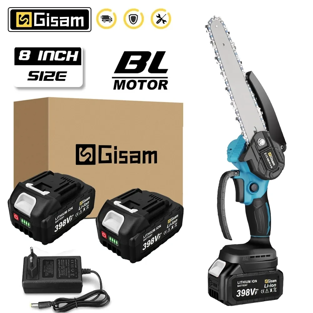Sega Elettrica Da 8 Pollici Motore Brushless 3000W Batteria Ricaricabile Motosega A Batteria Strumento Per La Lavorazione Del Legno Per Batteria Makit