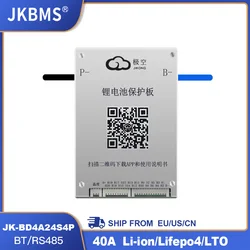 JK SMART 7S 8S 9S 10S 11S 13S 14S 17S 20S Active Balance 40A BMS Li-Ion LTO 18650 Battery Lifepo4 Battery Storage Ebike jikong