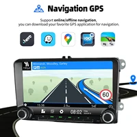 ESSGOO Autoradio 9 pouces pour Volkswagen Golf 5 6 Passat Polo Lecteur multimédia automobile 4 Go 64 Go Carplay Android Auto avec bouton GPS 4