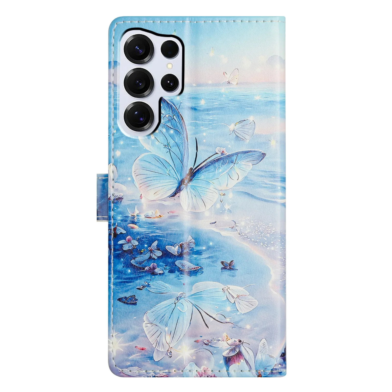 Butterfly Flower Leather Flip Phone Case - Elegant and Durable Back Cover