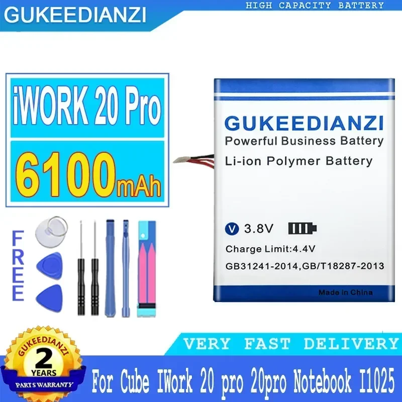 

IWORK20 Pro, 6100mAh Mobile Phone Batteries High Capacity For Cube IWork 20 Pro, 20 Pro Notebook, I1025