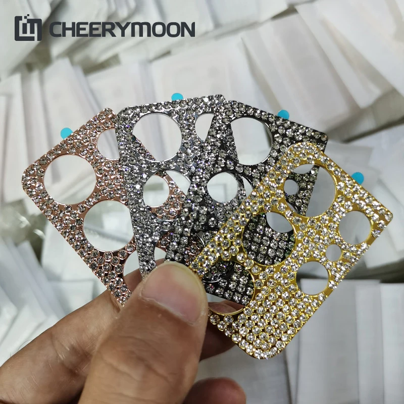 Diamond Camera Lens Frame Protector Per Samsung Galaxy S22 Ultra Plus S21 S20 Note 20 Water Flash Dimond Stone Lens Film