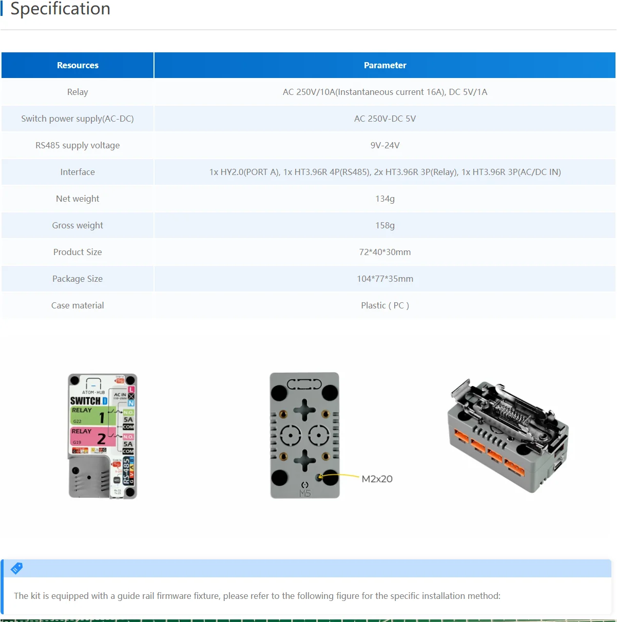 Official ATOM HUB SwitchD 2-Relay Kit