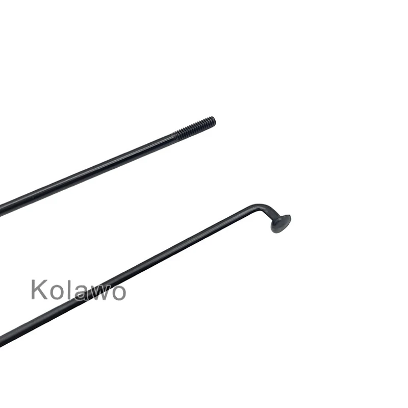 Bicycle Spokes 25Pcs 13G Bicycle Spokes With Nipples Black Steel Mountain/Road Bike 2.3mm High Strength Electric
