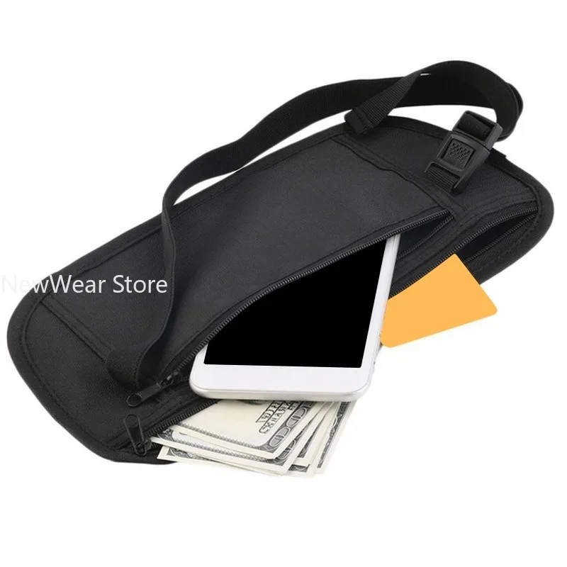 Invisible Travel Waist Packs Pouch for Passport Money Belt Bag Hidden Security Wallet Gift Travel Bag Chest Pack Money Waist Bag