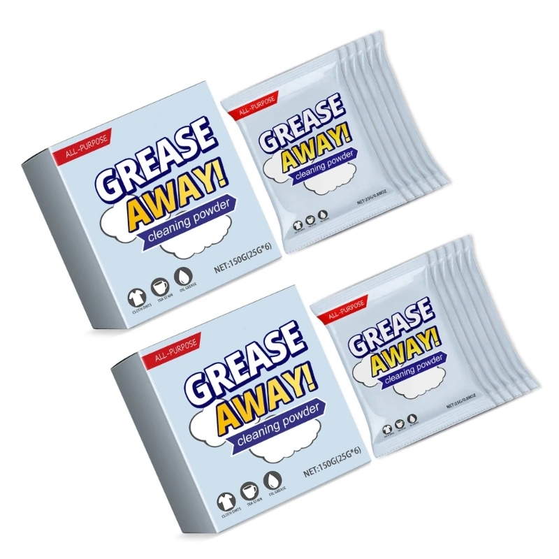 Kitchen Cleaning Powder Effective Household Degreasers Heavy Oil Stains Powder Cleaner Kitchening Cleaning Solution