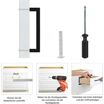 6 ชิ้นสแควร์เฟอร์นิเจอร์ฮาร์ดแวร์ตู้จับสแตนเลสลูกบิดประตูตู้ลิ้นชักดึง 64 มิลลิเมตร 128 มิลลิเมตร 160 มิลลิเมตร 224 มิลลิเมตร 256 มิลลิเมตร 2