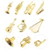 7pcs Mini Musical Instruments Christmas Tree Hanging naments Xmas Decor Miniature Instruments Home Decor Plastic Instrument 2