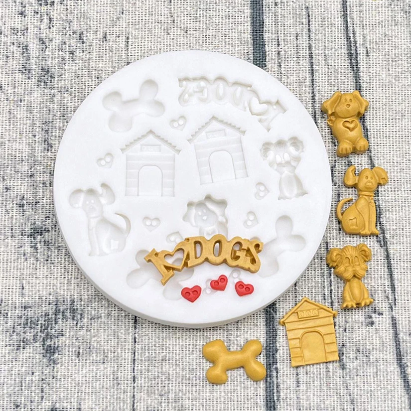 Силиконовая форма для костяных собак, искусственная фотография