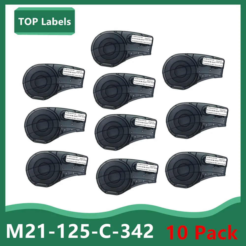 충전 M21-125-C-342 폴리올레핀 열 수축 튜브, 브래디 BMP21 플러스 제어 및 전기 패널, 와이어 하네스, 1  10PK