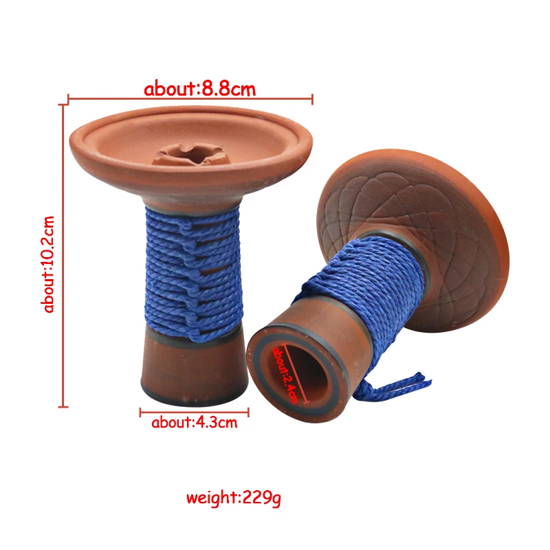 Hookah Accessories 1PC Shisha Bowls Ceramic Single Hole Hookah Bowls Nargile Sheesha Narguile Chicha Cachimbas Water Pipe Smoking Accessories