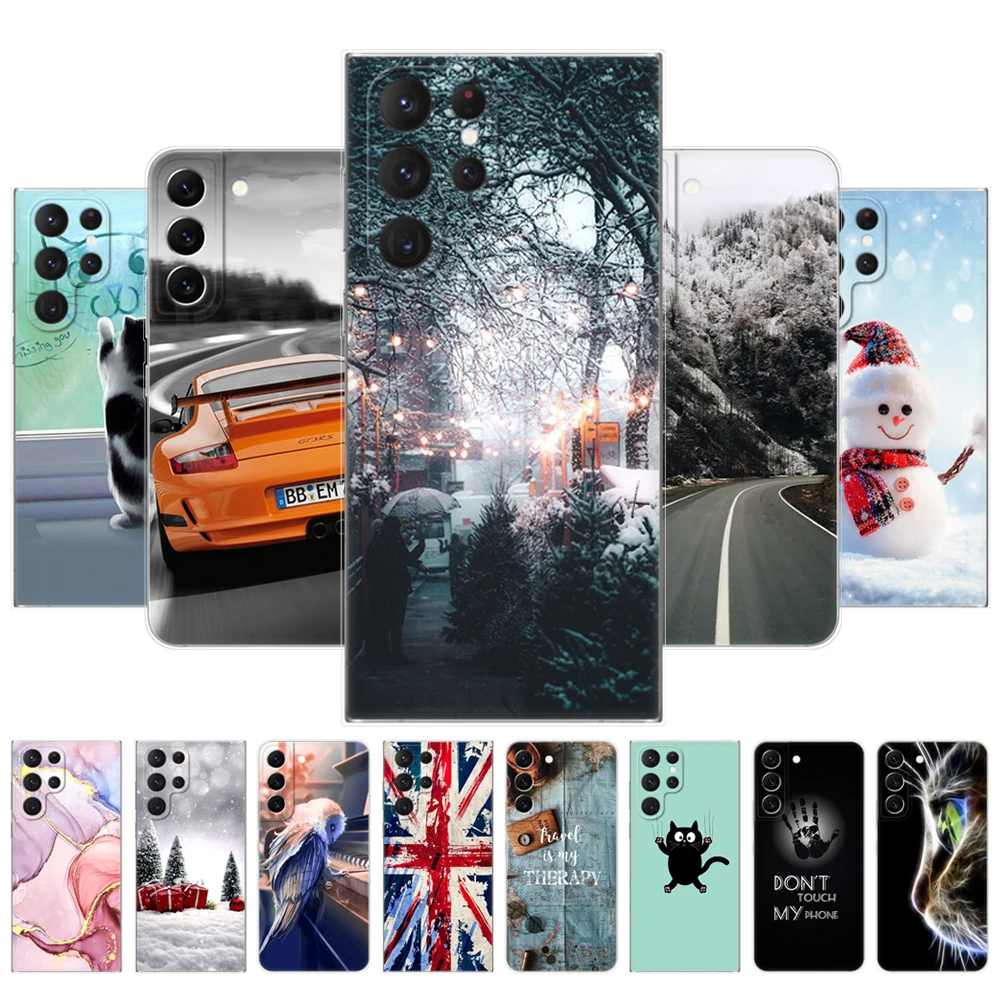 Per Samsung Galaxy S22 | S22 + | Custodia S22 Ultra 5G Per Samsung S22 Plus Cover Posteriore Per Telefono Galaxy 22 S 22 Paraurti Funda Silicon Tpu