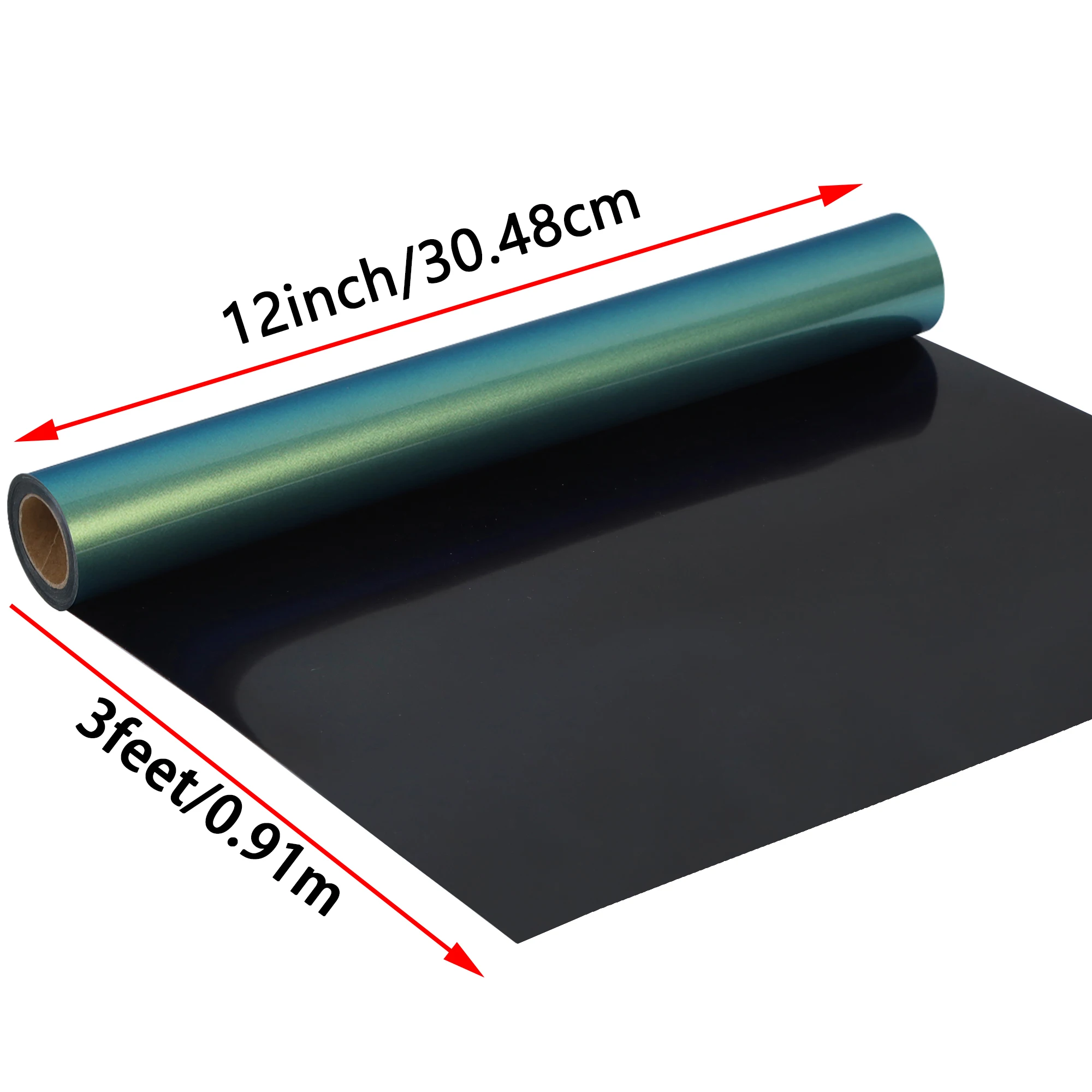 Chameleon PU HTV Heat Transfer Vinyl for T Shirt Iron On Vinyl For All Cutter Machine Easy to Cut & Weed 12" x 3ft