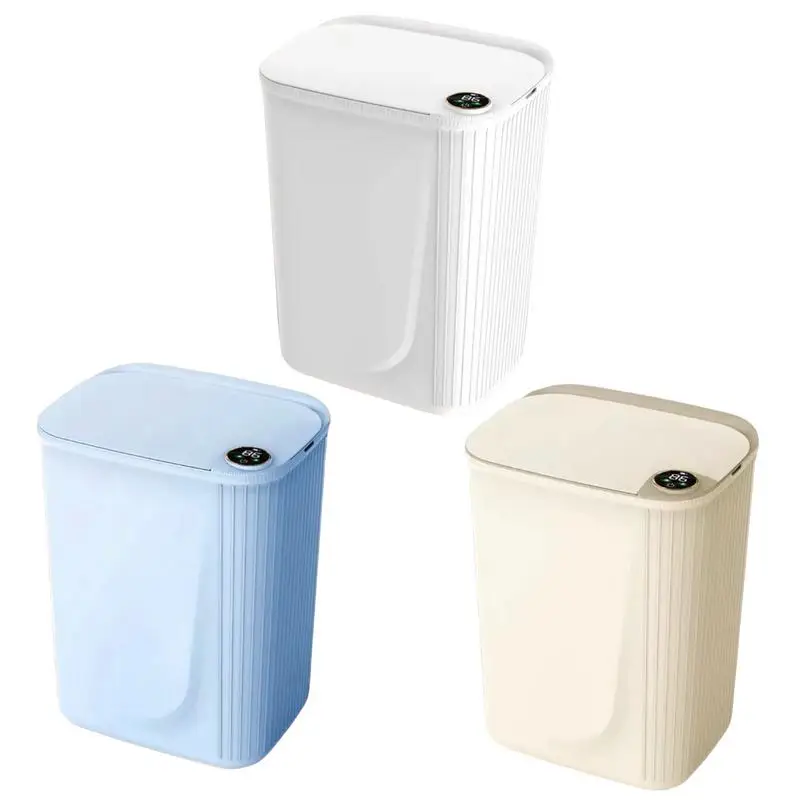 

22L Smart Sensor Trash Can with Display, Type-C Recharge Automatic Waste Bin for Kitchen Bathroom Toilet Smart Home