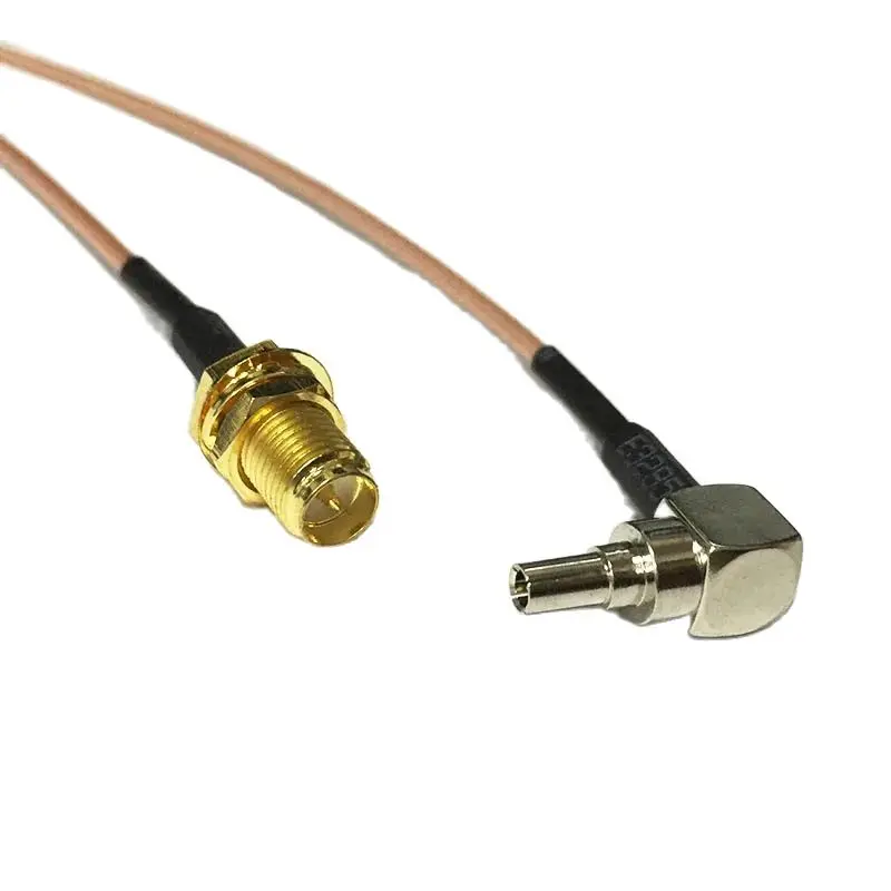 

New RP-SMA Female Jack Nut Switch CRC9 Right Angle RF Cable RG178 Wholesale 15CM 6" for 3G HUAWEI Modem