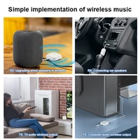 2 In 1 Dual Stream Bluetooth 5.3 Audio Transmitter Receiver 3.5MM AUX Stereo Wireless Adapter With Mic For Car Airplane TV PC - Image 6