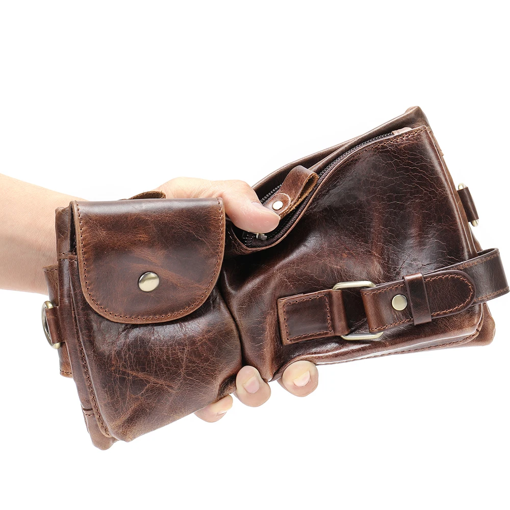 leather goods mens leather holster bag