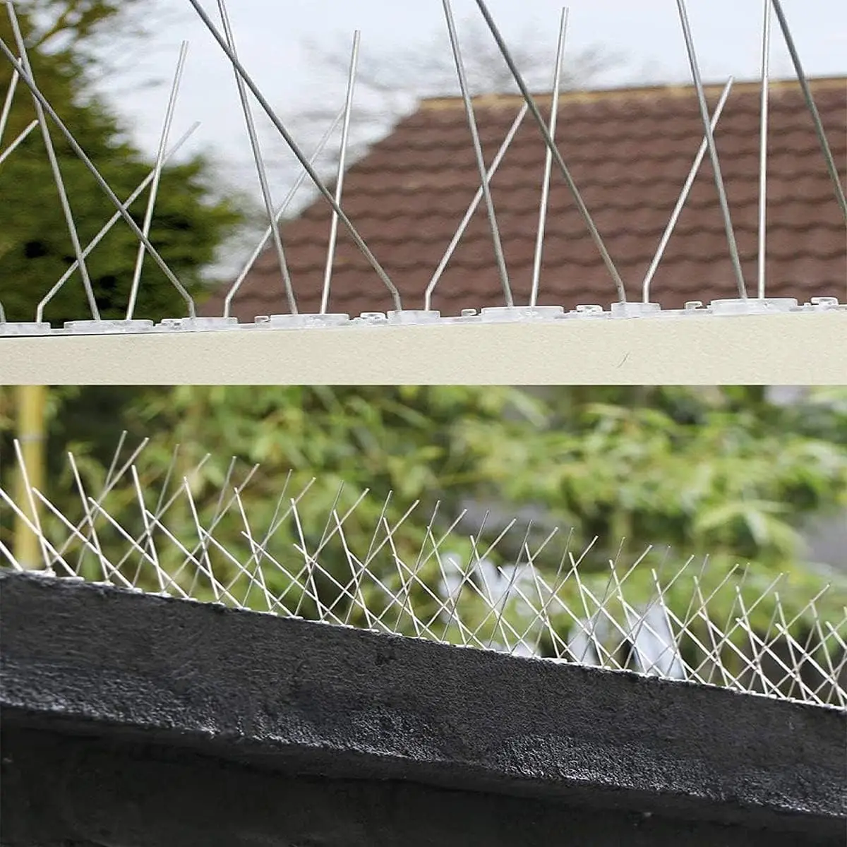 Outdoor Bird and Pest Repellent Spikes for Garden, Roof, and Balcony