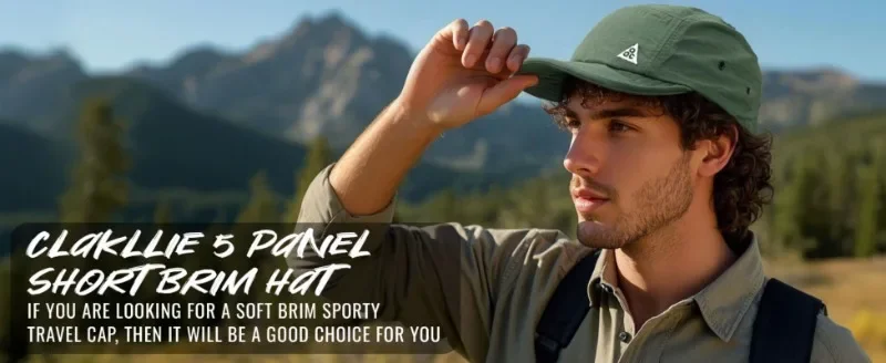 Summer Trucker Cap – 5-Panel Baseball Hat with Short Brim