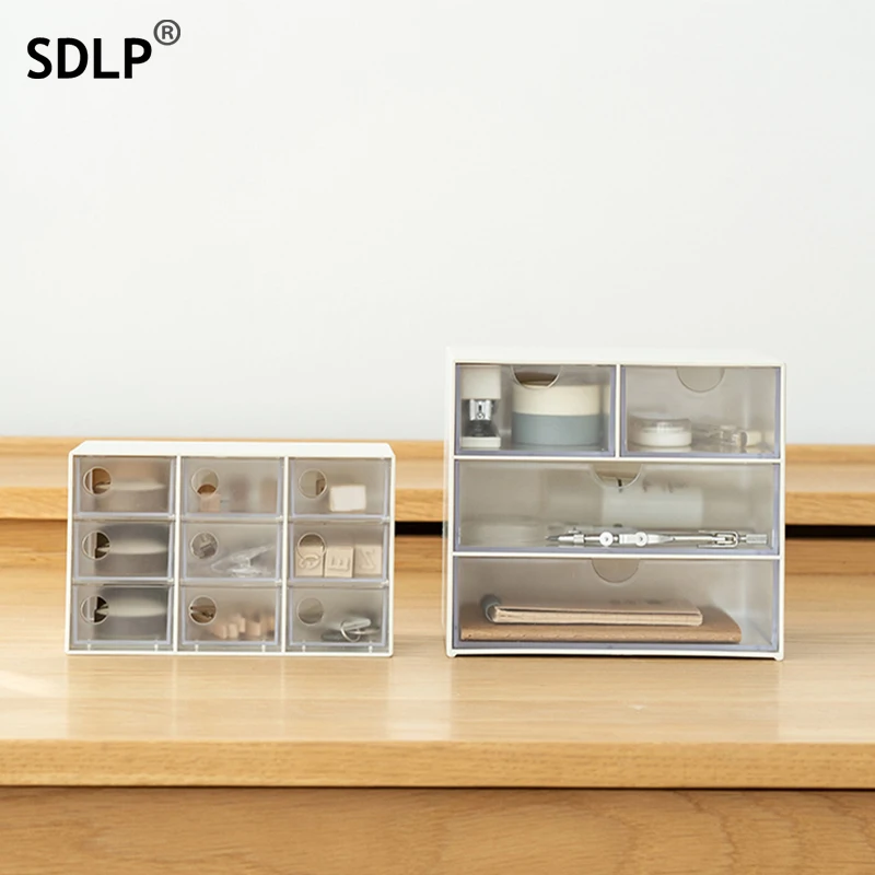 

SDLP Removable Drawer Office Organizer White Multifunctional Large Capacity File Storage Box Desktop Home Organizder Supplies