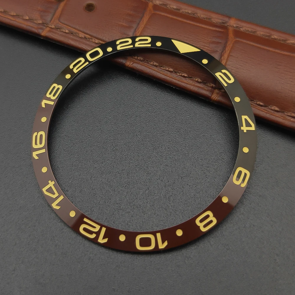 Premium 37mm Ceramic Bezel Insert for Men's Watches – High-Quality Spare Part Replacement