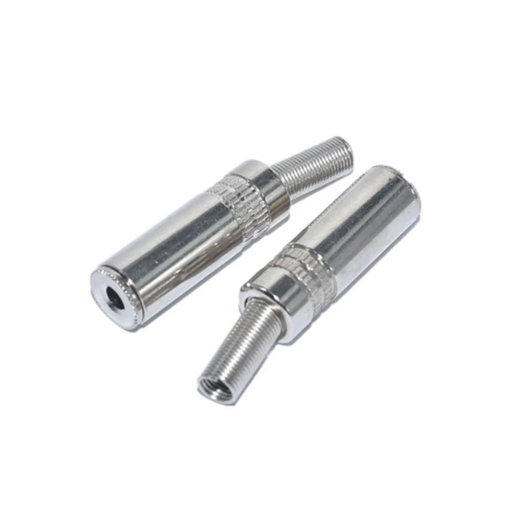 

1Pcs 3 Pole Audio Headphone Solder Wire Metal 3.5mm Female Jack Socket Stereo Connector