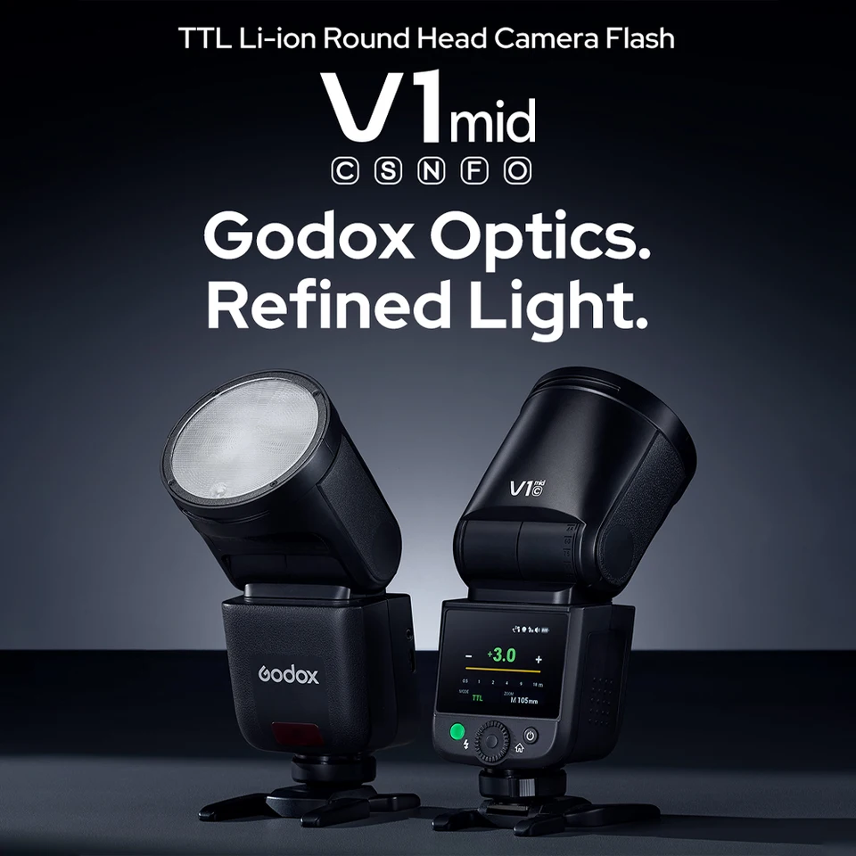 Godox V1-O TTL Flash pour Olympus/Panasonic, 1/8000s HSS Flash de Tête