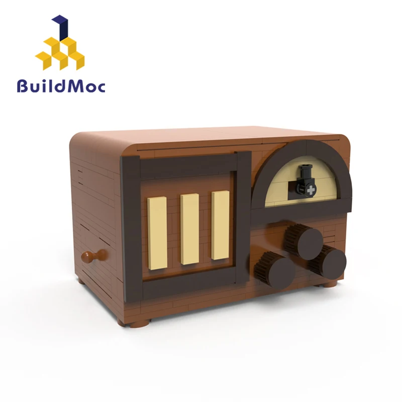 

MOC Radio Decryption Box Building Blocks Puzzle Intelligence Box Idea Assemble Bricks Brain Game Toys For Children Birthday Gift