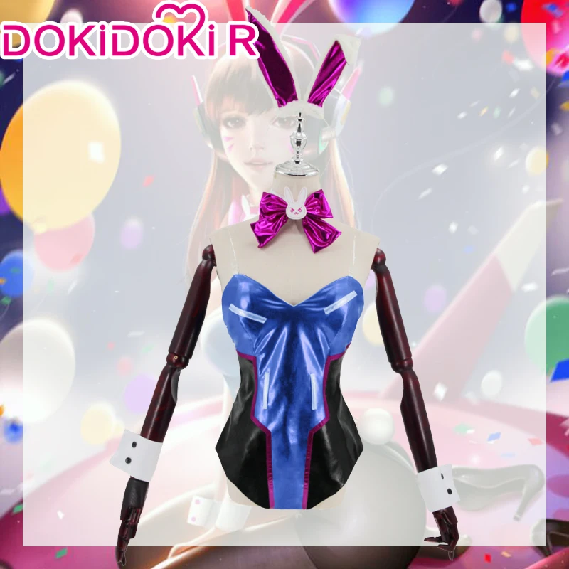 DokiDoki-R игра Overwatch D.Va Косплей Костюм DVA косплей костюм женщины Hana песня Bunny Girl |