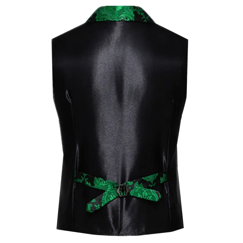 Mens Suit Vest Luxury Jacquard Thin Tops Red Green Blue Pink Fashion Wedding Prom Party