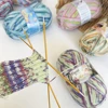 100g Opal Aquarell 4ply Sock Yarn, 75% Wool 25% Polyamide Space Dyed Colourful Yarn, Fluffy Breathable for Sock, Sweater & Hats 4