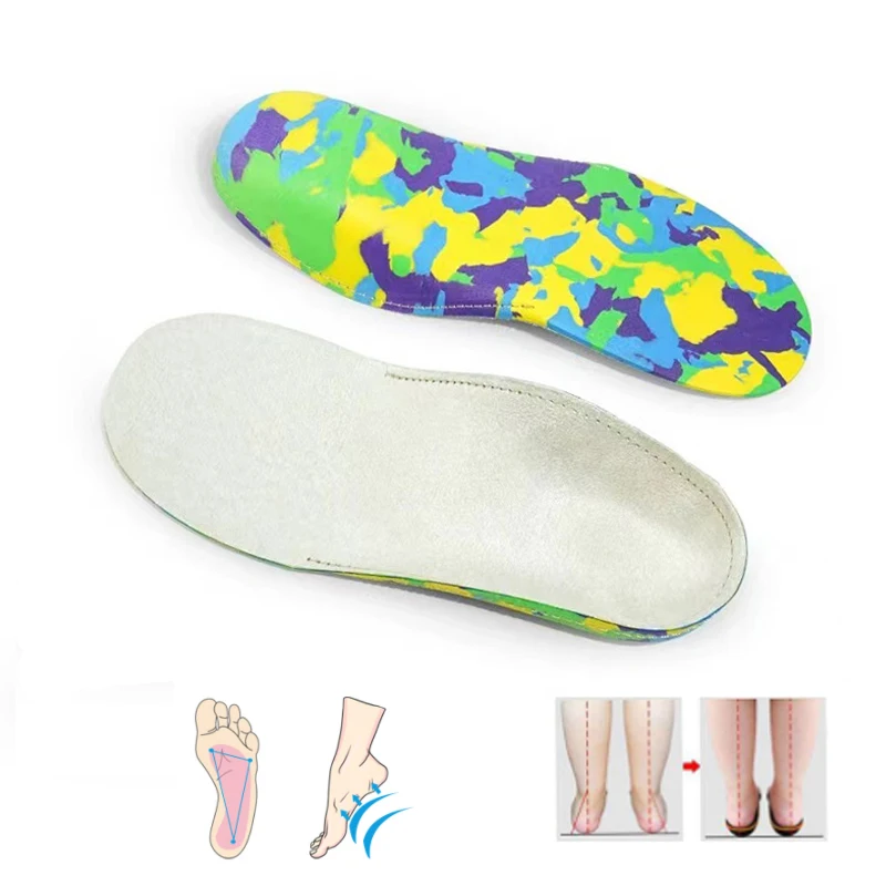 Ortoluckland Children Sneakers Orthopedic Flatfoot Insoles Kids Arch Support Soles Boys Girls Orthotic Sandal Shoes Care Pads