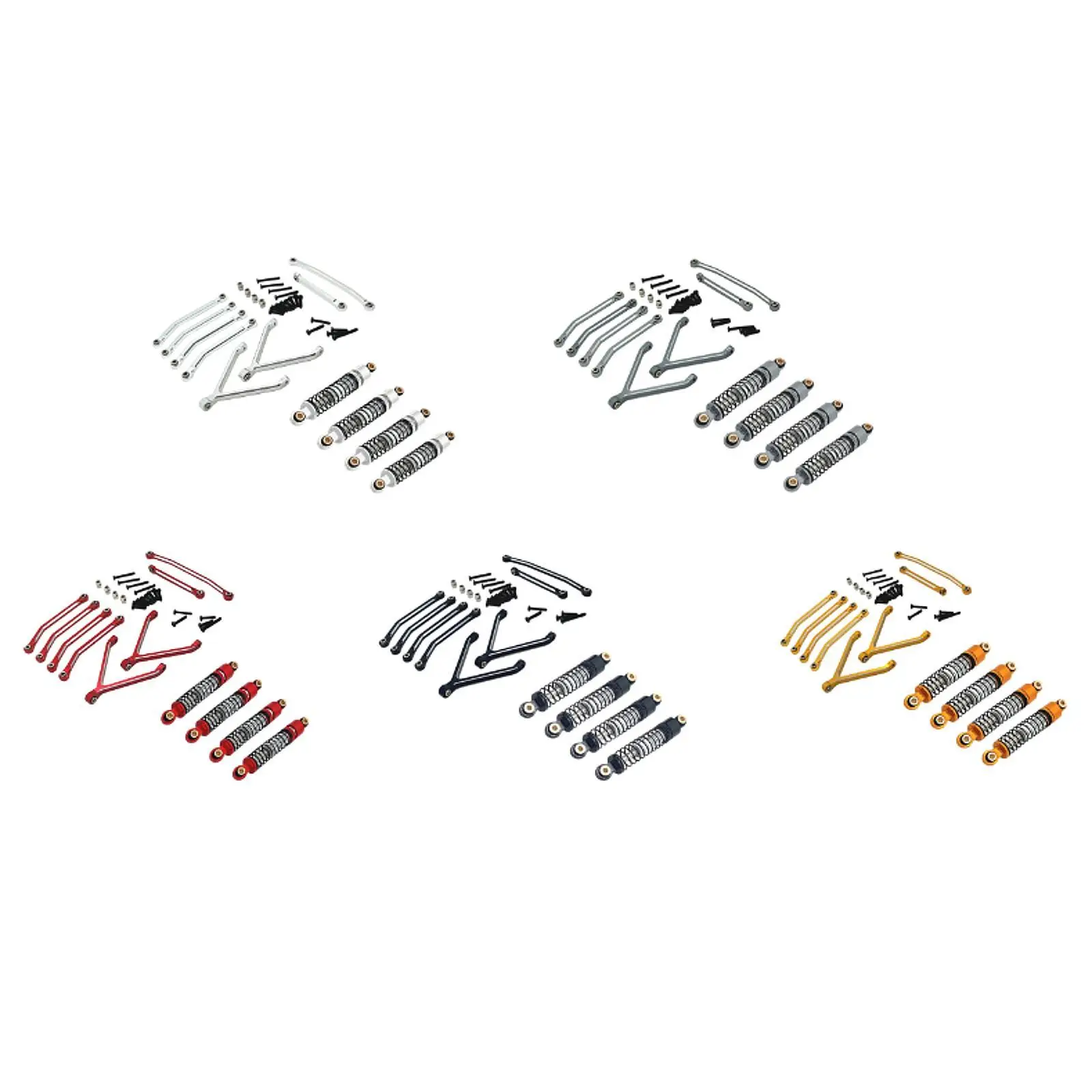 Amortisseurs en Aluminium pour FCX24 1/24 RC Crawler - Kit de Mise à Niveau