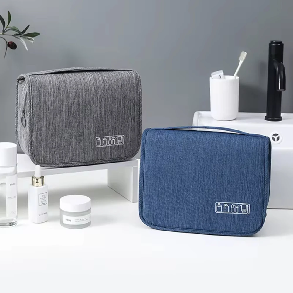 Oxford Fabric Toiletry Bag Men Business Portable Storage Women Cosmetic Waterproof Hanging Travel Wash Pouch