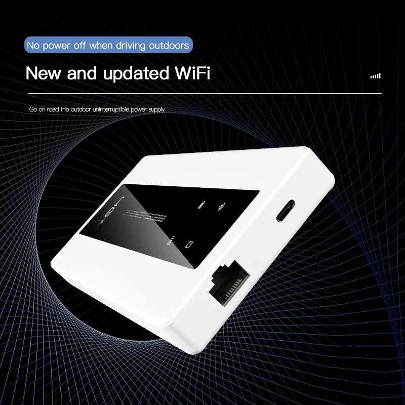 Kuwfi-pocket 4g Router 150mbps Hotspot Móvel ao ar Livre sem Fio Wi-fi Modem Portátil Slot para Cartão Sim Rj45 10000mah Bateria - Imagem 4
