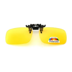 Universal Polarized Clip - On Sunglasses for Men and Women - UV Protection, Night Vision, and Anti - Glare Eyewear for Fishing and Driving (S4)
